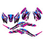 kawasaki kfx50 graphics kit 2007-2022 shred series magenta