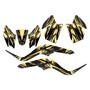 kawasaki kfx50 graphics kit 2007-2022 shred series gold