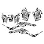 kawasaki kfx50 graphics kit 2007-2026 snagged series white