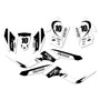 kawasaki kfx50 graphics kit 2007-2022 speed series white