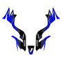 kawasaki kfx90 graphics kit all years fracture series blue