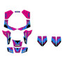 kawasaki kfx80 graphics kit all years fracture series magenta