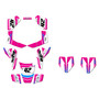 kawasaki kfx80 graphics kit all years lethal series magenta