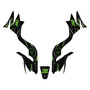 kawasaki kfx90 graphics kit all years midgard series green
