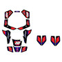 kawasaki kfx80 graphics kit all years rebel series red