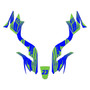 kawasaki kfx90 graphics kit all years oem series blue