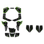 kawasaki kfx80 graphics kit all years revolt series green