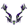 kawasaki kfx90 graphics kit all years swift series purple