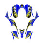 kawasaki kfx700 graphics kit all years fracture series blue