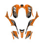kawasaki kfx700 graphics kit all years fracture series orange