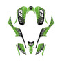 kawasaki kfx700 graphics kit all years fracture series green