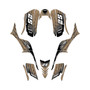 kawasaki kfx700 graphics kit all years fracture series tan