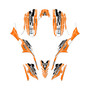 kawasaki kfx700 graphics kit all years future series orange