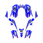 kawasaki kfx700 graphics kit all years lethal series blue