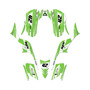 kawasaki kfx700 graphics kit all years lethal series green