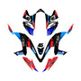 kawasaki kfx450r graphics kit 2008-2014 division series blue