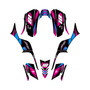 kawasaki kfx700 graphics kit all years rebel series magenta