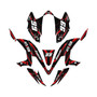 kawasaki kfx450r graphics kit 2008-2014 electron series red