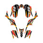 kawasaki kfx700 graphics kit all years shred series red