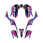 kawasaki kfx700 graphics kit all years shred series magenta