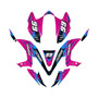 kawasaki kfx450r graphics kit 2008-2014 fracture series magenta
