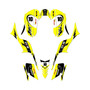 kawasaki kfx700 graphics kit all years speed series yellow
