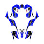kawasaki kfx700 graphics kit all years speed series blue