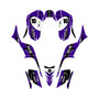 kawasaki kfx700 graphics kit all years speed series purple