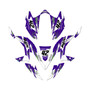 kawasaki kfx450r graphics kit 2008-2014 lethal series purple