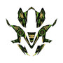 kawasaki kfx450r graphics kit 2008-2014 midgard series green-shift
