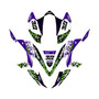 kawasaki kfx450r graphics kit 2008-2014 rail series purple
