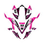 kawasaki kfx450r graphics kit 2008-2014 rail series magenta
