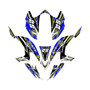 kawasaki kfx450r graphics kit 2008-2014 shred series blue
