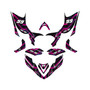 honda trx700ex graphics kit all years electron series magenta