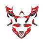 honda trx700ex graphics kit all years fracture series red