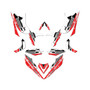 honda trx700ex graphics kit all years future series red