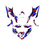 honda trx700ex graphics kit all years shred series blue-shift