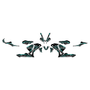 honda cbr600rr graphics kit 2003-2006 prime series teal
