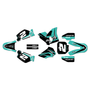 honda cr80 graphics kit 1998-2003 lightning series teal