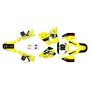 honda cr80 graphics kit 1998-2003 speed series yellow