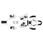 honda cr80 graphics kit 1998-2003 speed series white