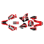 honda cr80 graphics kit 1998-2003 warrior series red