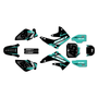 honda cr85 graphics kit 2003-2014 division series teal