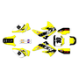 honda cr85 graphics kit 2003-2014 speed series yellow