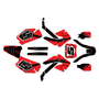 honda cr125 graphics kit 2000-2001 venom series red-shift