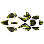 honda cr85 graphics kit 2003-2014 twitch series yellow