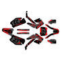 honda cr250 graphics kit 2000-2001 evader series red-shift