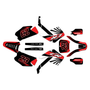 honda cr250 graphics kit 2000-2001 fh series red