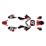 honda crf50 graphics kit 2004-2012 evader series red