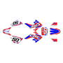 honda crf50 graphics kit 2004-2012 evo series red-blue
